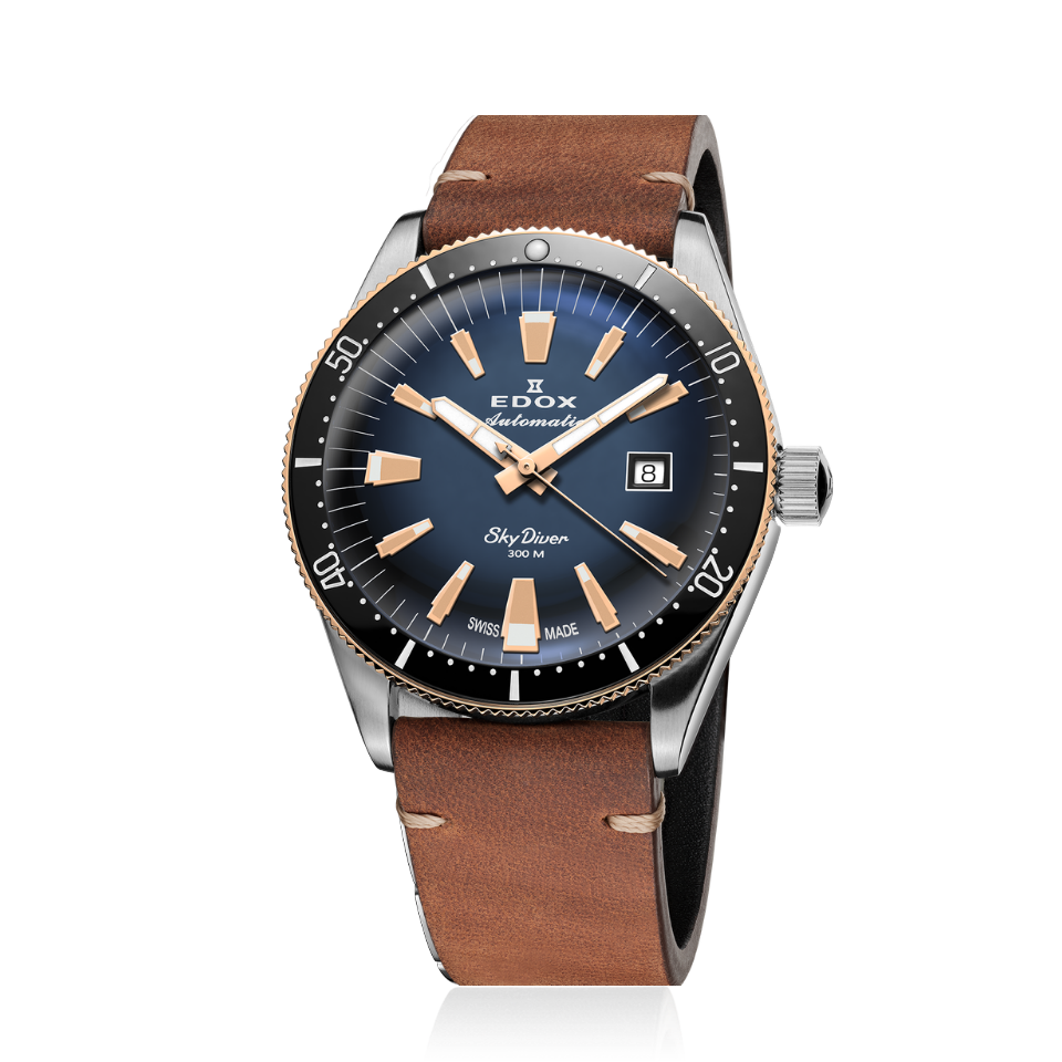 Edox Skydiver Automatic 42mm Limited Edition 80126-357RNM-BUIDR