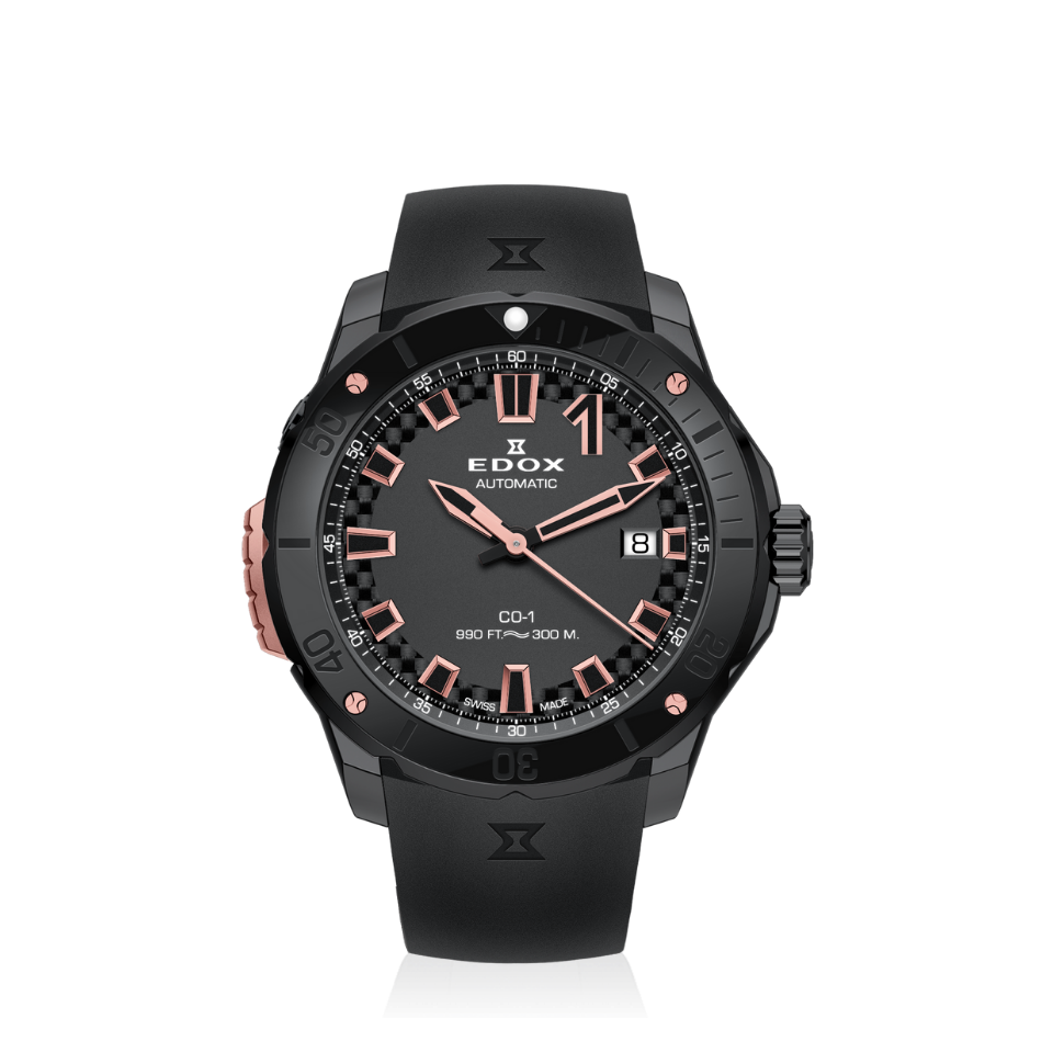 Edox CO-1 Date Automatic 42mm 80137-37GMR-CANR