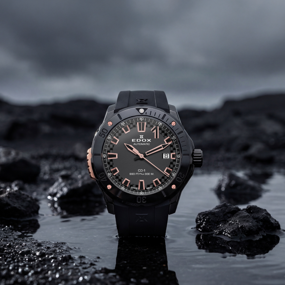 Edox CO-1 Date Automatic 42mm 80137-37GMR-CANR