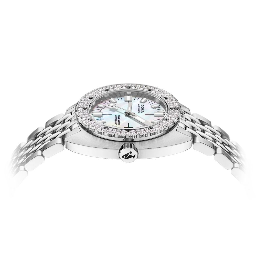 Doxa Sub 200T Diamonds Whitepearl 804.10D.011.10