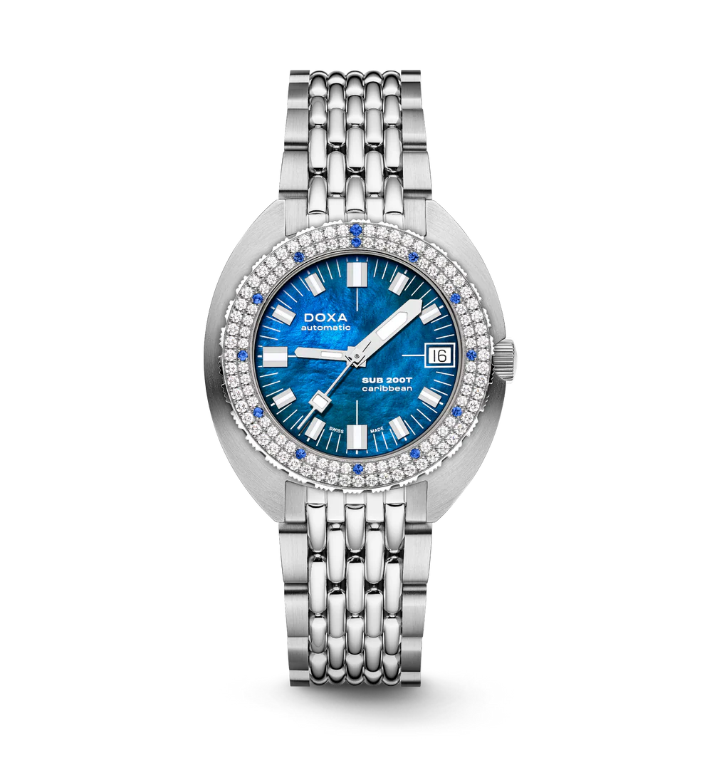 Doxa Sub 200T Diamonds Caribbean 804.10D.201.10