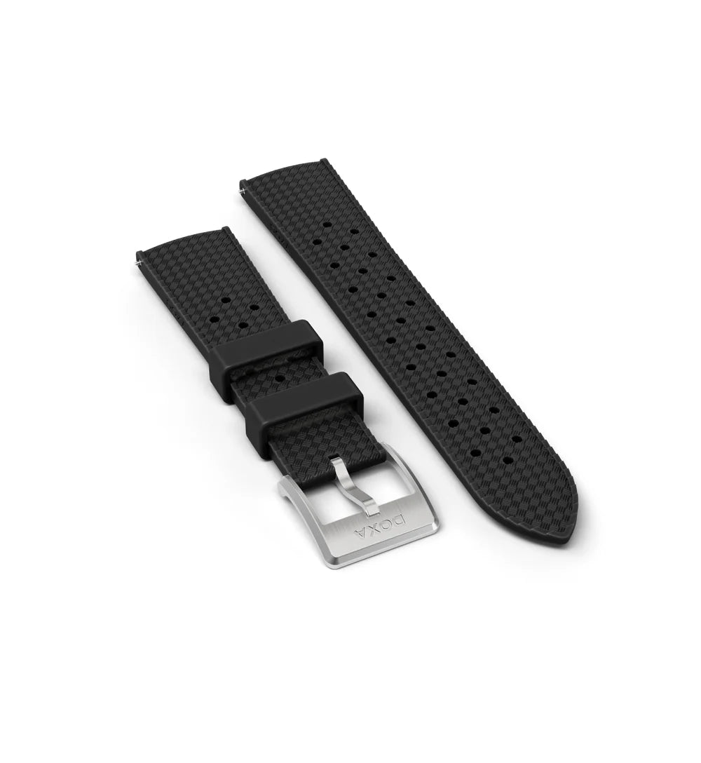 Cinturino Doxa SUB 300 Ti5 in caucciù, Nero con Fibbia 823.50.20-RUBBB