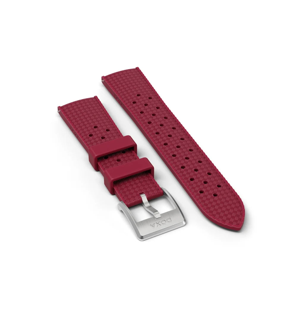 Cinturino Doxa SUB 300 Ti5 in caucciù, Rosso con Fibbia 823.50.22-RUBBB