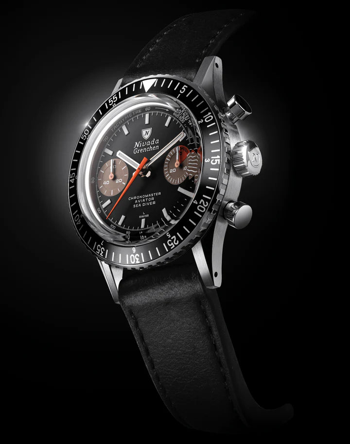 Nivada Grenchen White Orange Boy INTER.BEZEL 86012WM03