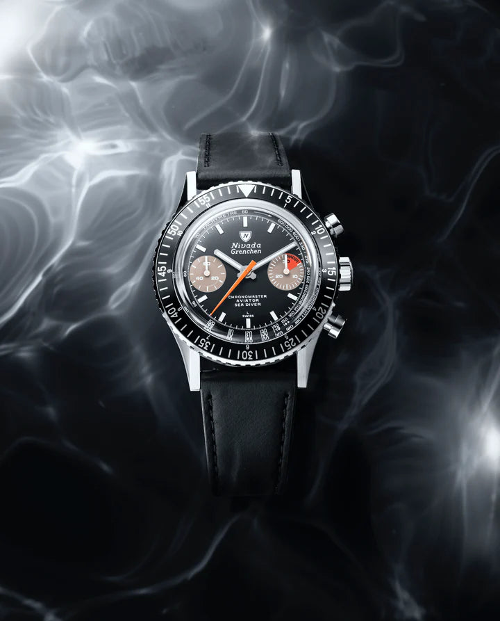 Nivada Grenchen White Orange Boy INTER.BEZEL 86012WM03
