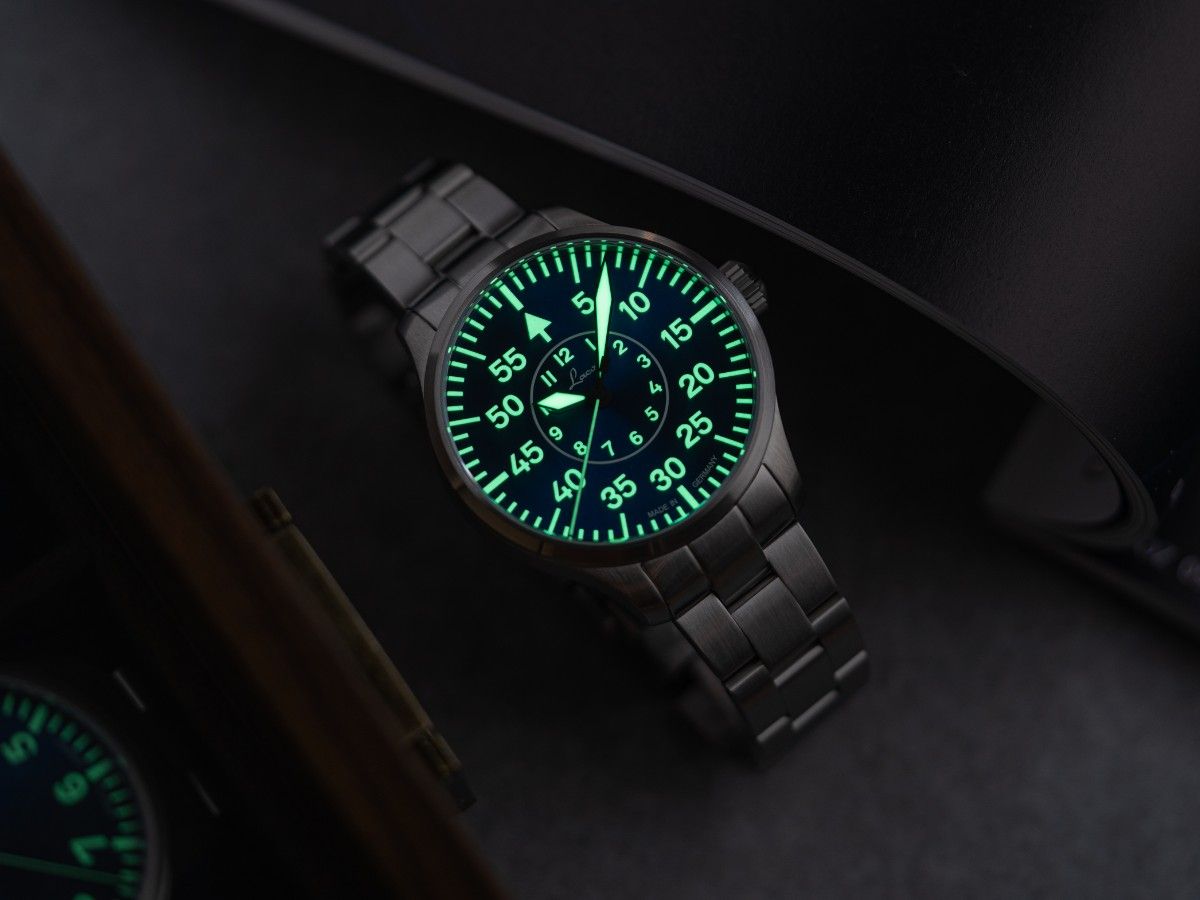 Laco Pilot Blaue Aachen Stunde 39 mm 862103.2.MB