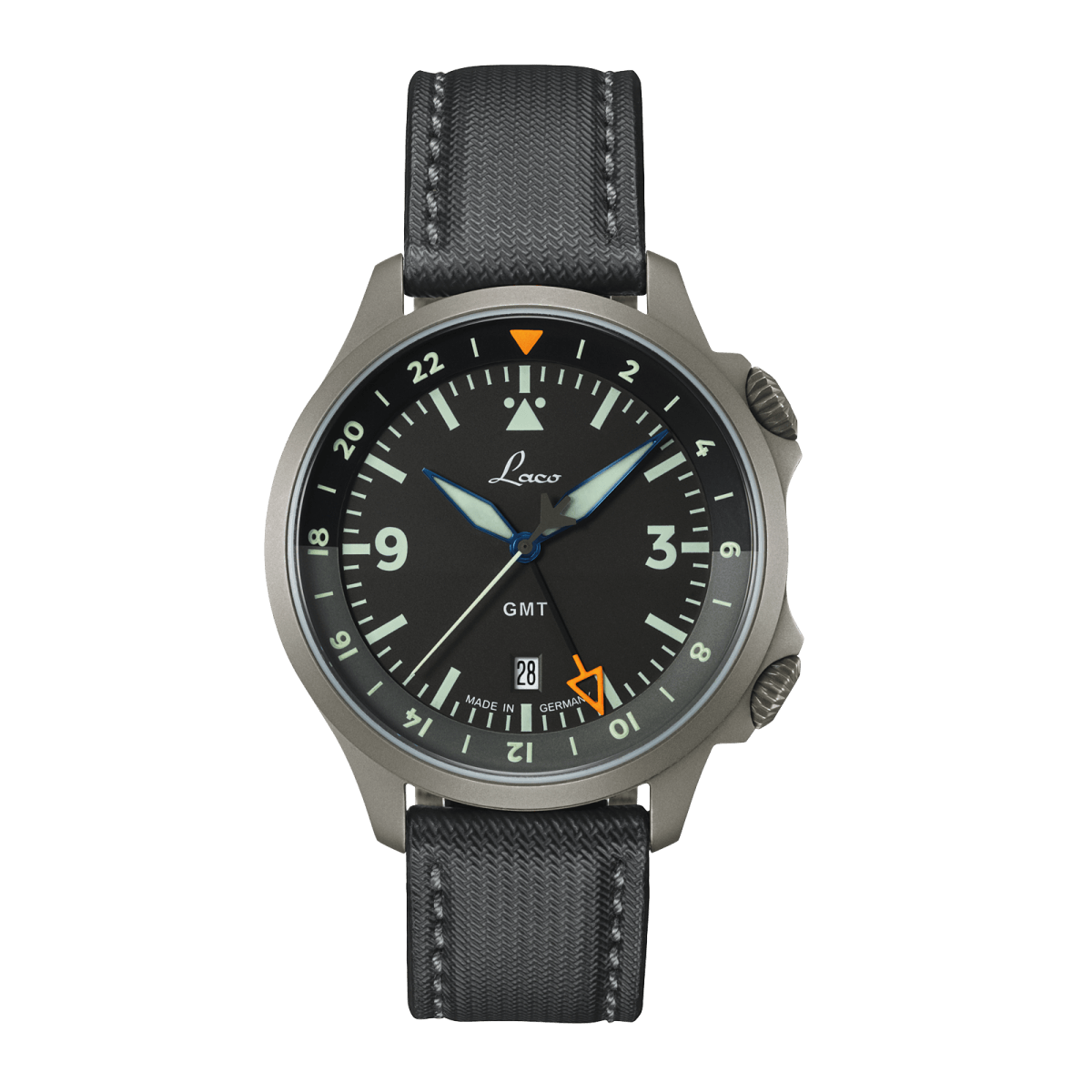 Laco Frankfurt GMT Schwarz Automatic 862120.2