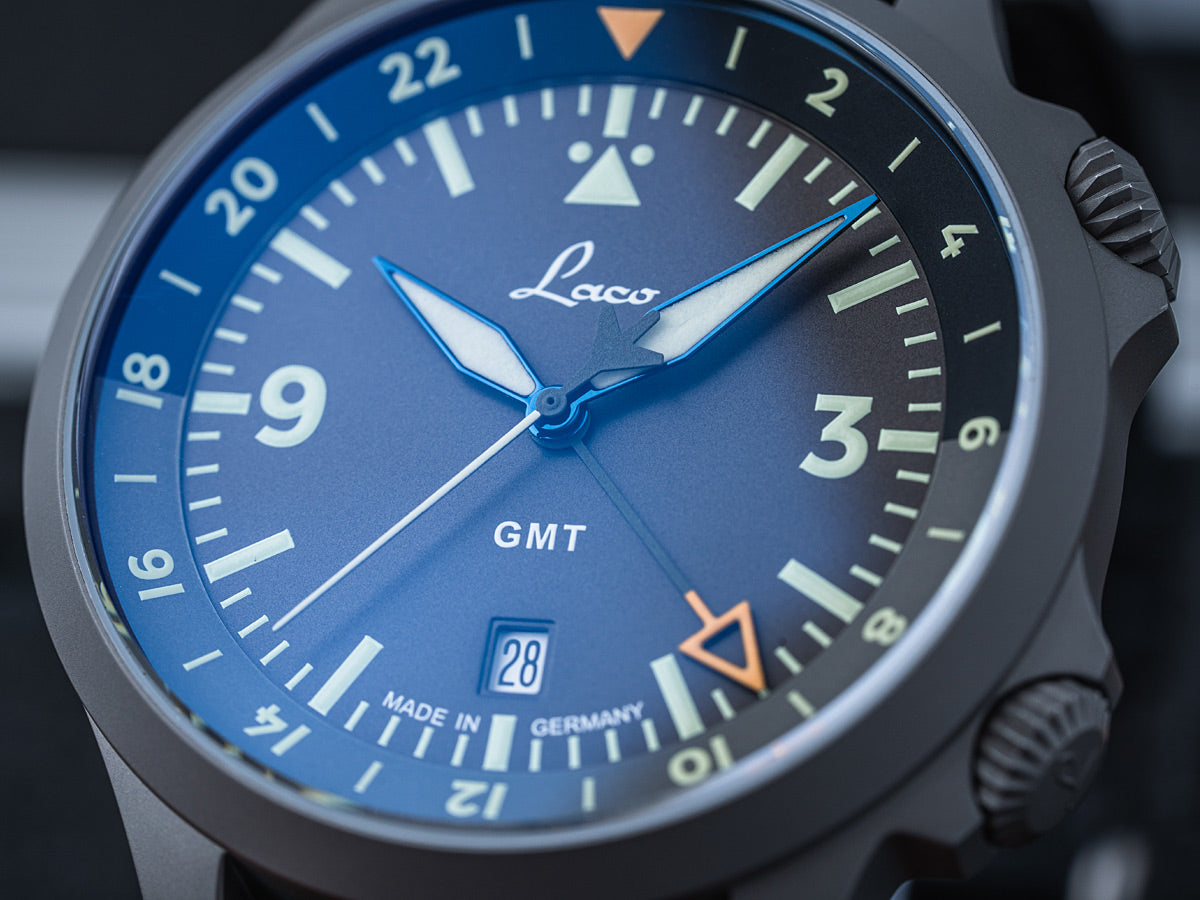 Laco Frankfurt GMT Schwarz Automatik 862120.2