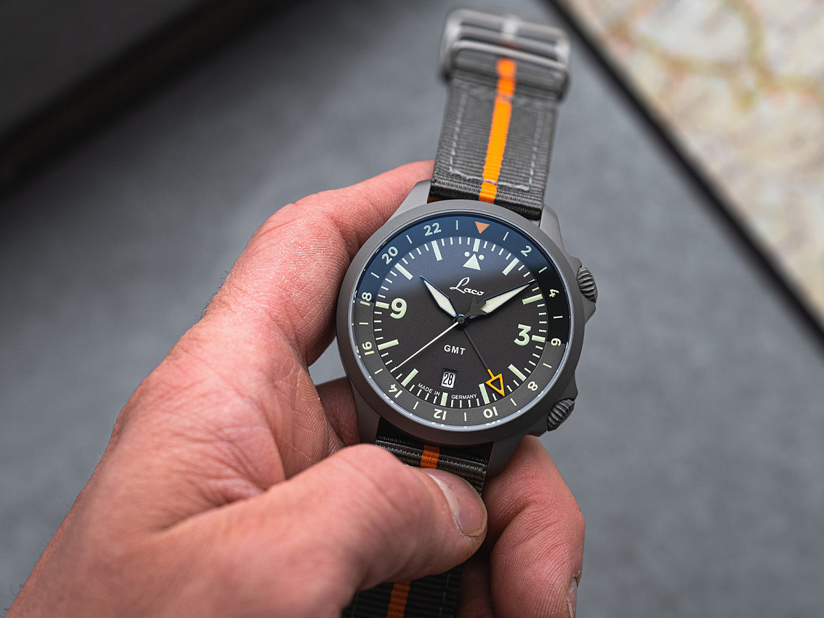 Laco Frankfurt GMT Schwarz Automatik 862120.2