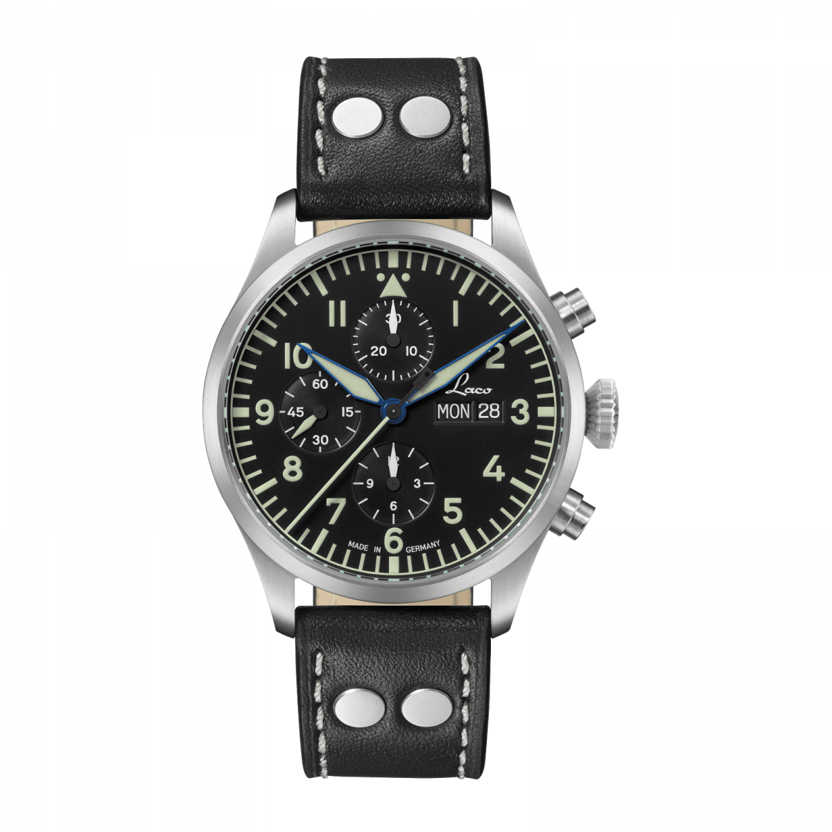 Laco Kiel.2 Chronograph Schwarz 43 mm Automatic 862148