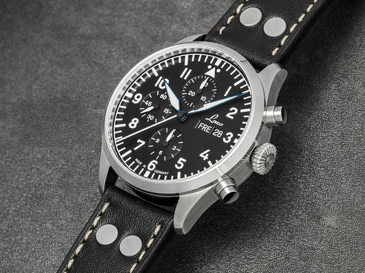 Laco Kiel.2 Chronograph Schwarz 43 mm Automatic 862148
