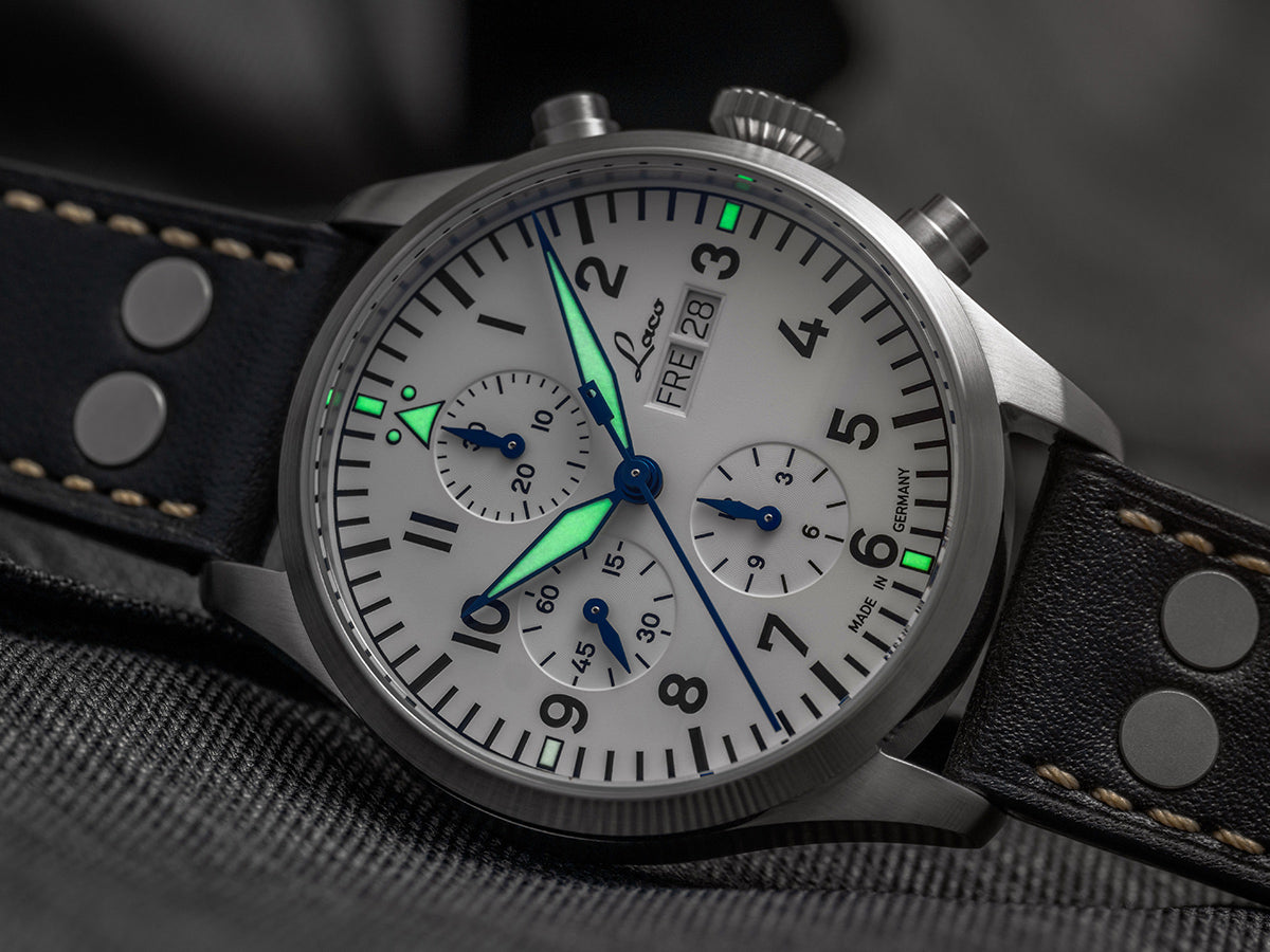 Laco Kiel.2 Chronograph Schwarz 43 mm Automatic 862153