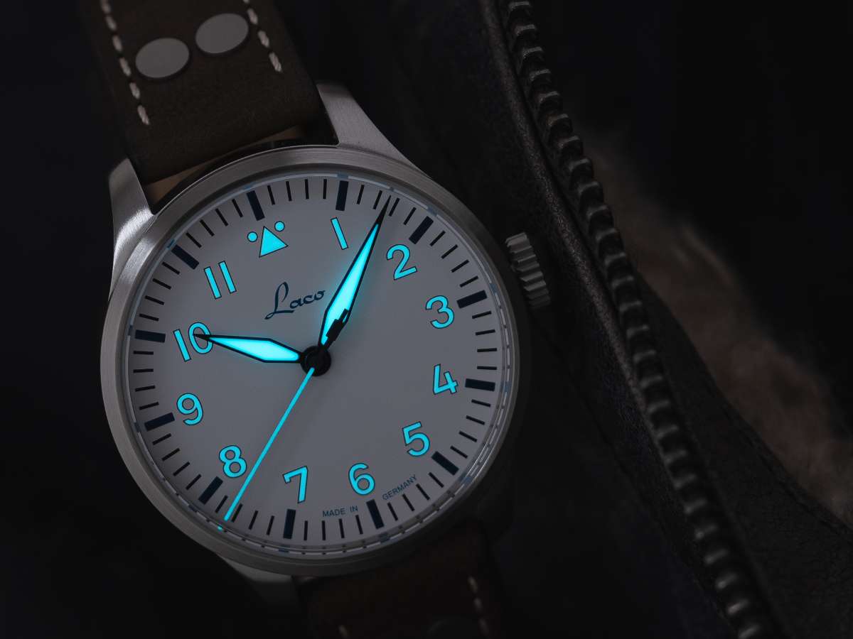Laco Pilot Augsburg Polar 39 Mm Limited Edition Automatic 862183