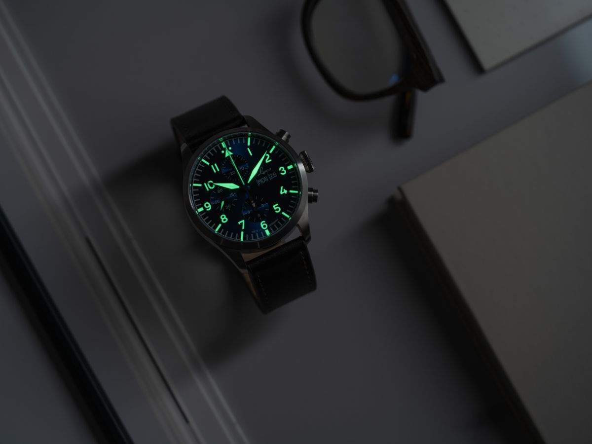 Laco Kiel.2 Chronograph Schwarz 43 mm Automatic 862186