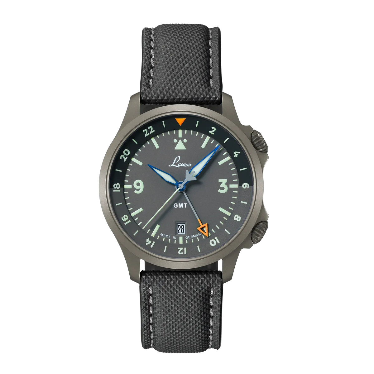 Laco Frankfurt 40mm GMT Grau Automatico 862188