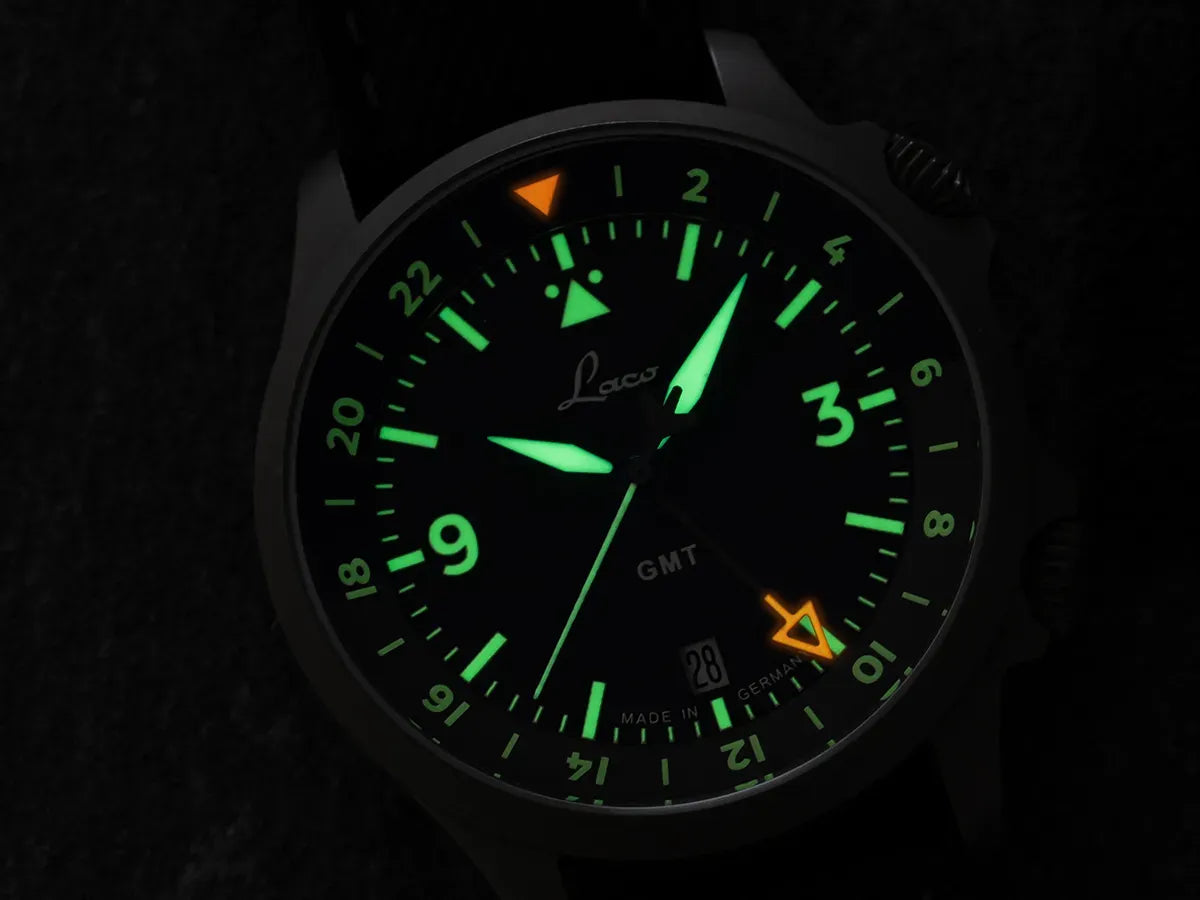 Laco Frankfurt 40mm GMT Grau Automatico 862188