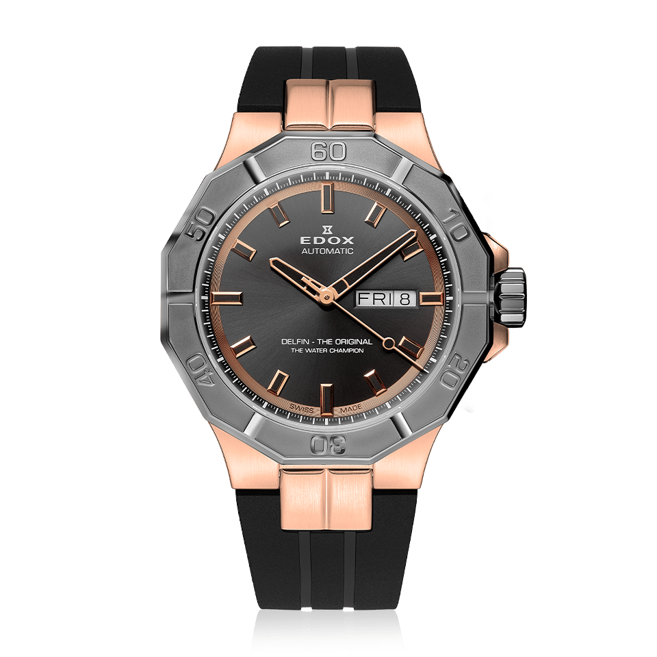 Edox Delfin The Original Day-Date Automatic 43mm 88008-37RGCA-GIR