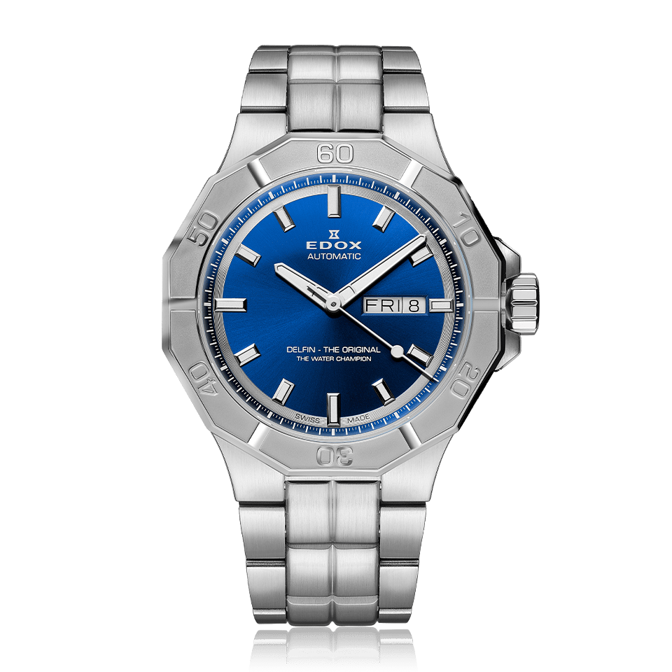 Edox Delfin The Original Day-Date Automatic 43mm 88008-3M-BUIN