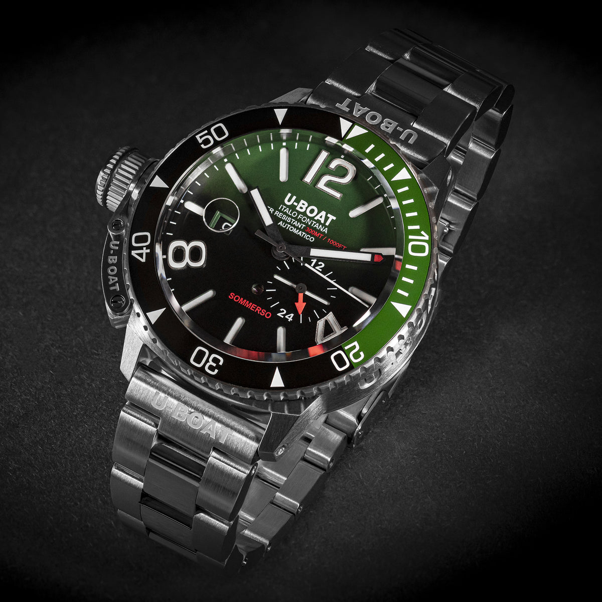 U-BOAT Submersible 46mm Ceramic Green 9520/MT