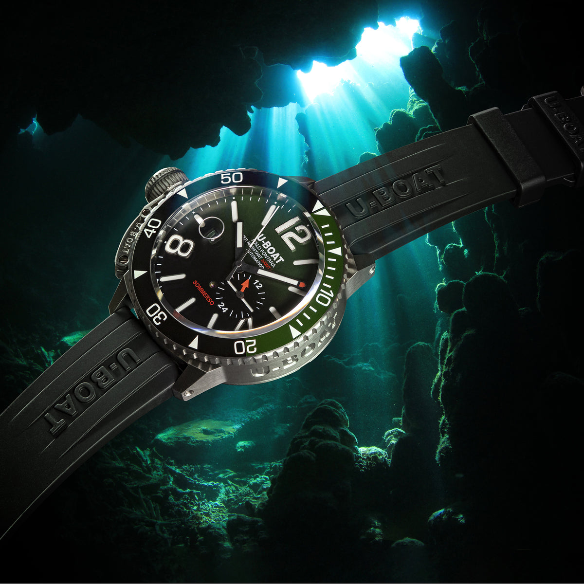 U-BOAT Submersible 46mm Ceramic Green 9520