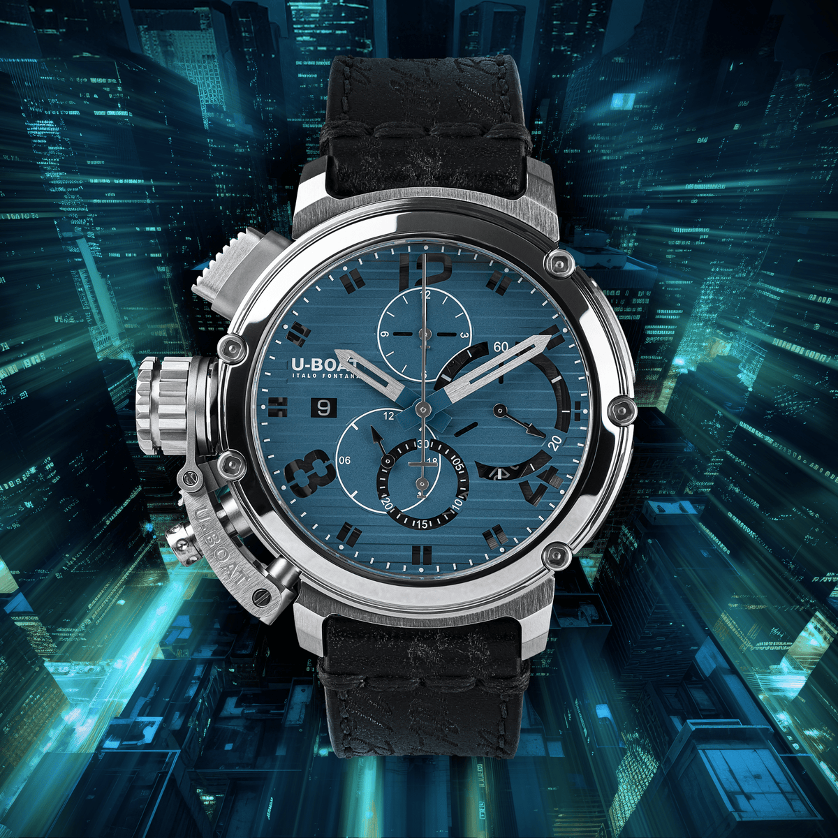 U-BOAT Chimera Chrono SS Blu 46mm 9589