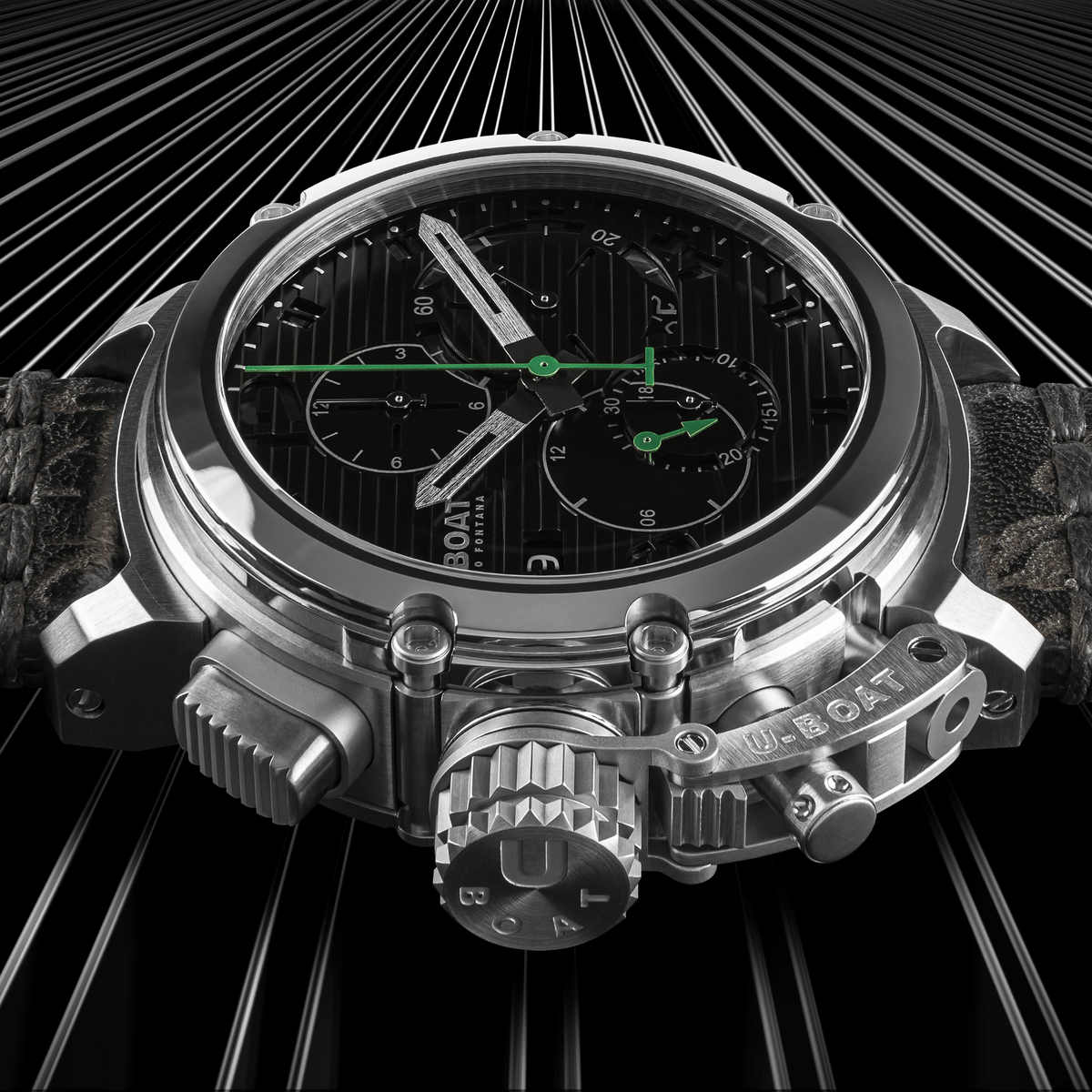 U-BOAT Chimera Chrono SS Nero 46mm 9592