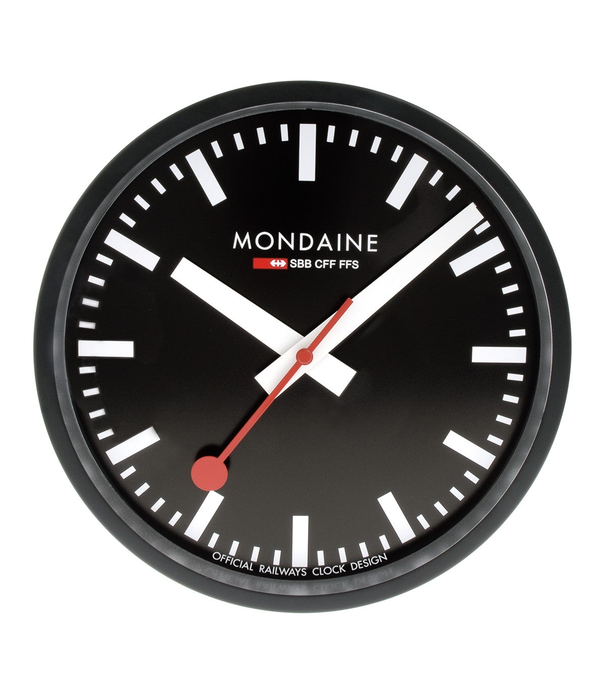 Mondaine Wall Clock Black 25 cm A990.CLOCK.64SBB