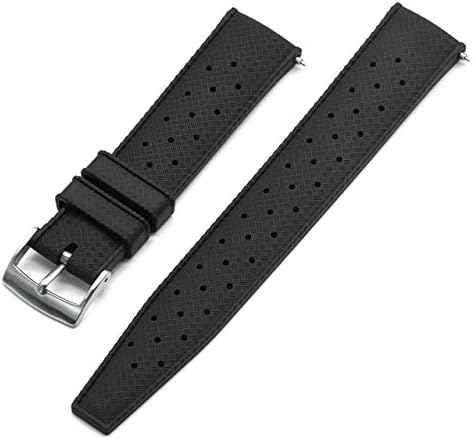 Cinturino di gomma nero forato 14-18mm Cinturino di gomma nero forato 14-18mm