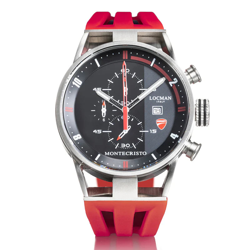 Locman Montecristo Ducati Chrono Quarzo D510A01S-00BKFRDSR