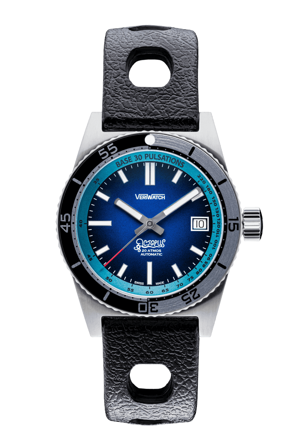 VeriWatch Octopus 1973 Date FL006D Bleu Dégradé