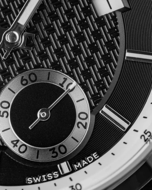 Fathers Always Custos - Orologio Small Seconds Automatico Swiss Made - Nero 38mm