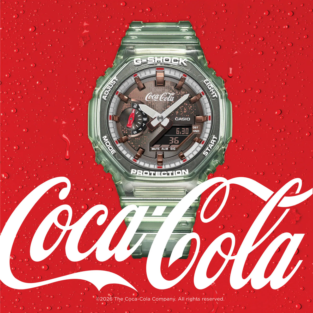 Casio G-Shock Coca-Cola® collaboration model GA-2100CC-3AER