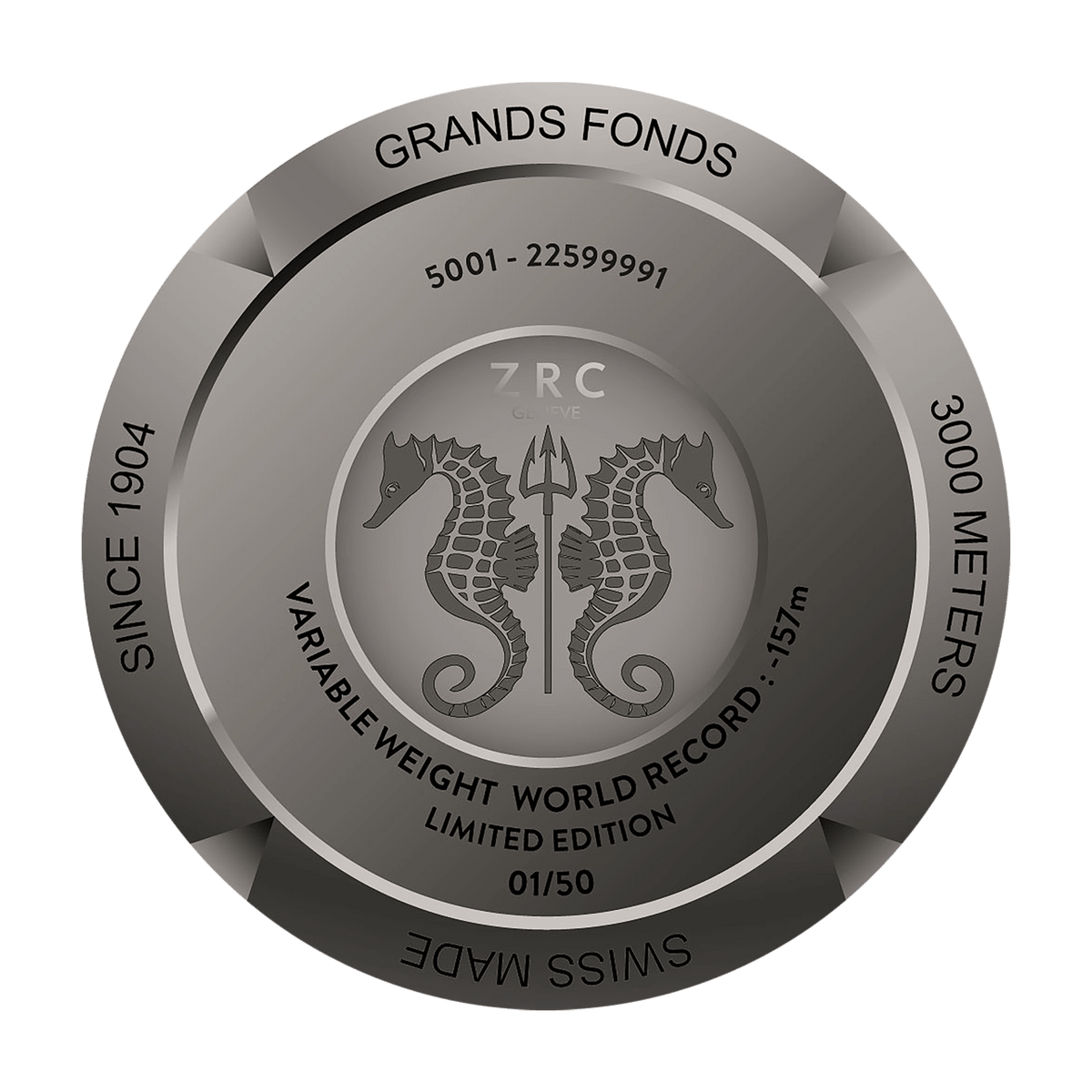 ZRC 1904 Grands Fonds 41.5mm Titane Record del Mondo GF4226121118WR