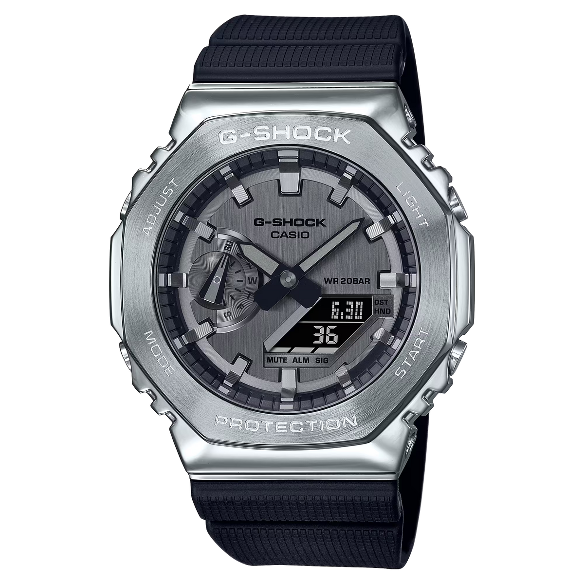 Casio G-Shock GM-2100-1AER mit Metallüberzug