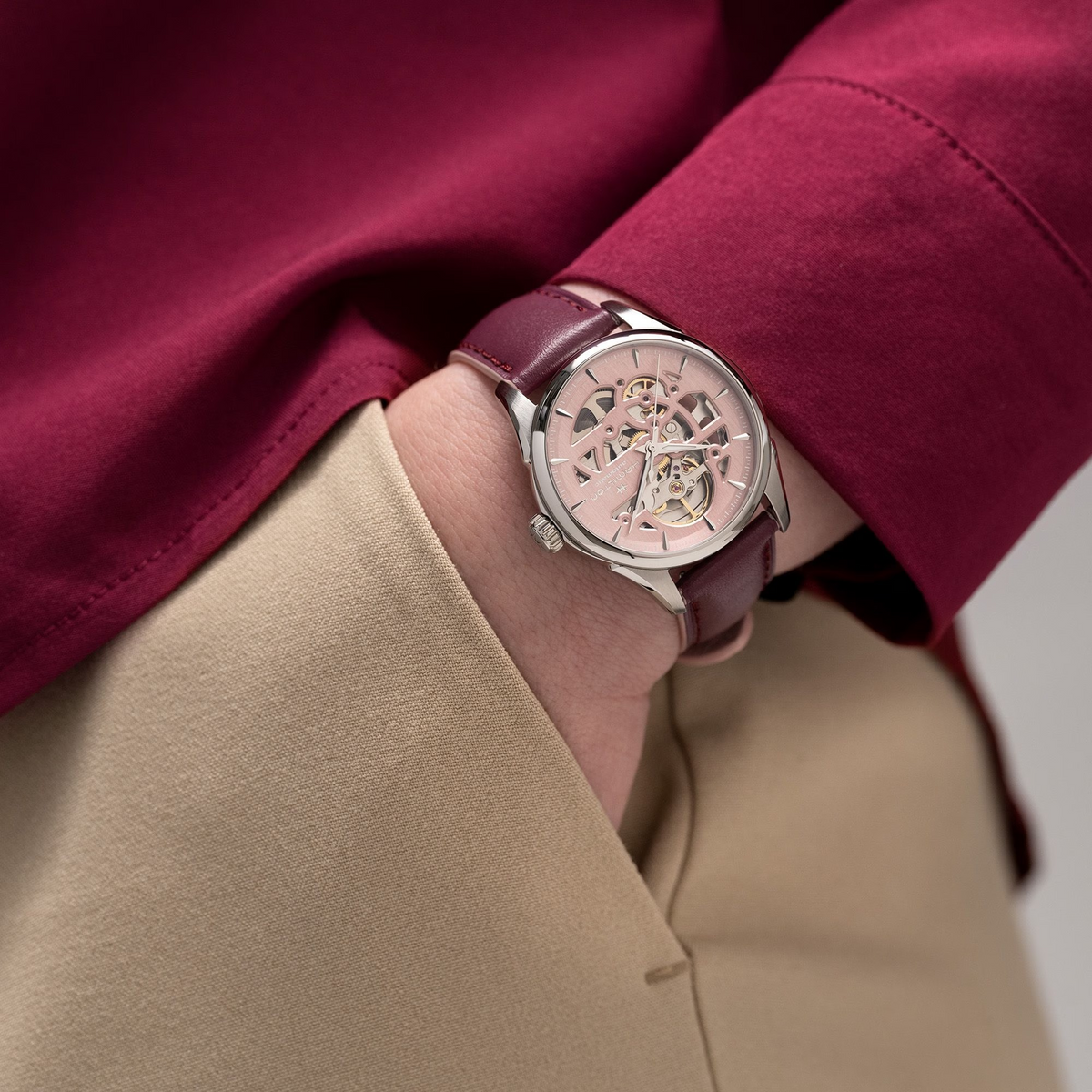 Hamilton Jazzmaster Skeleton Lady Auto 36mm H32265870