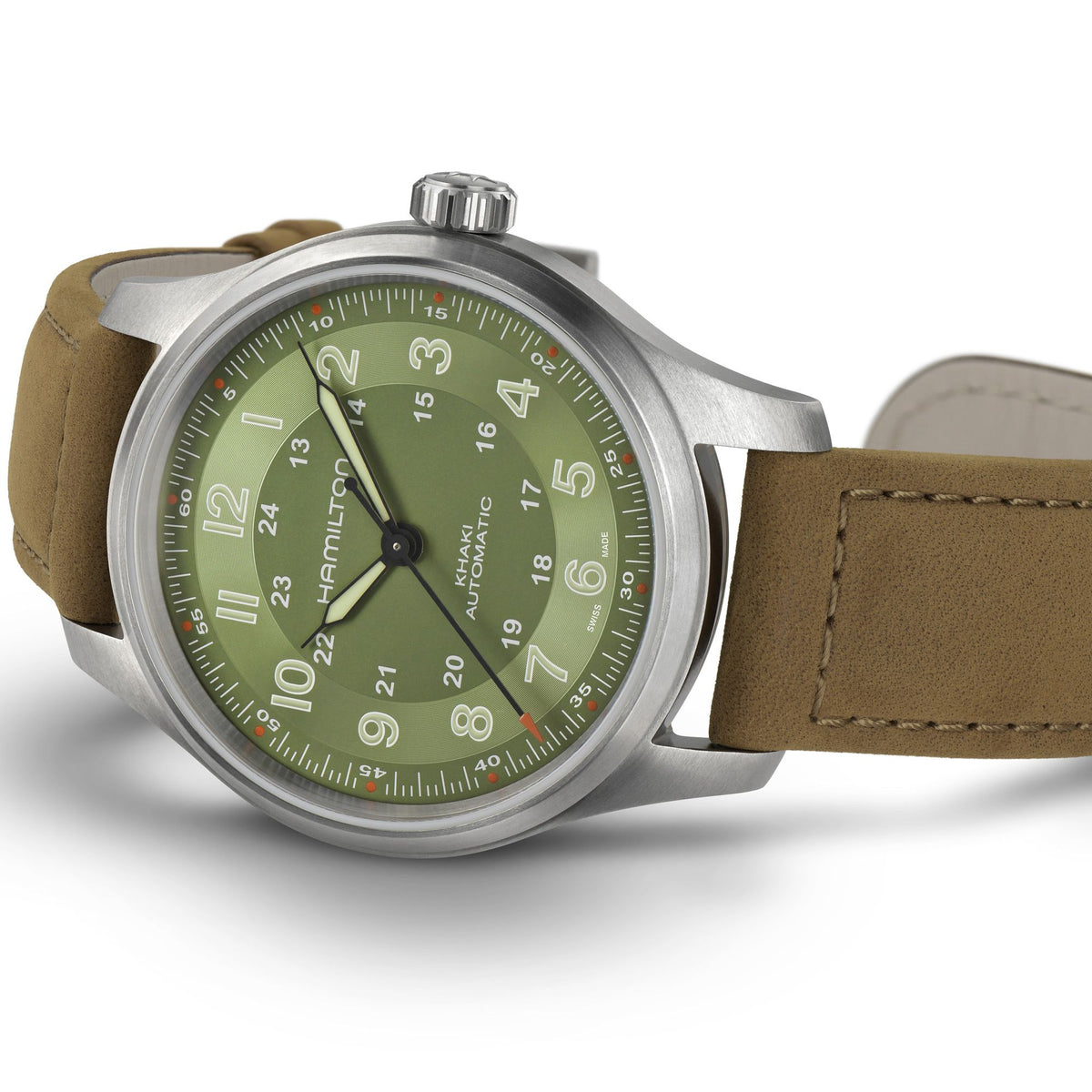 Hamilton Khaki Field Titanium Verde 42mm Auto H70545560