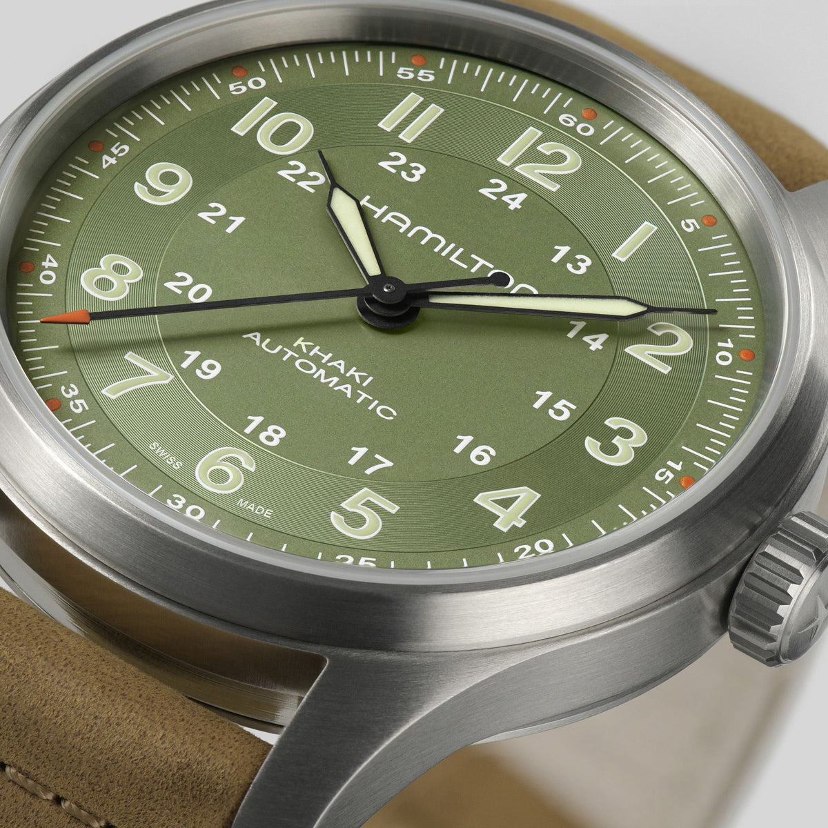Hamilton Khaki Field Titanium Verde 42mm Auto H70545560