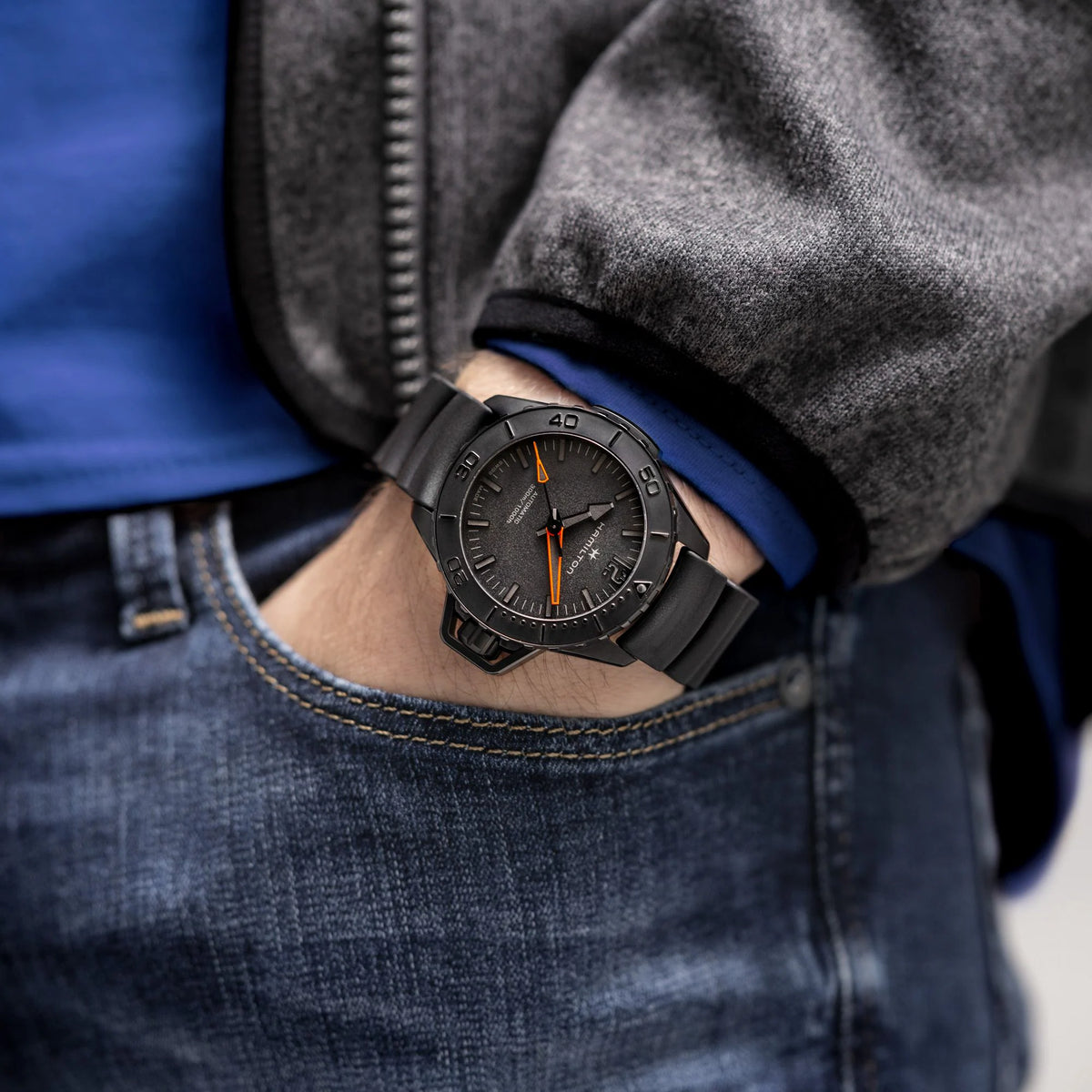 Hamilton Khaki Navy Frogman Auto 46mm H77845330