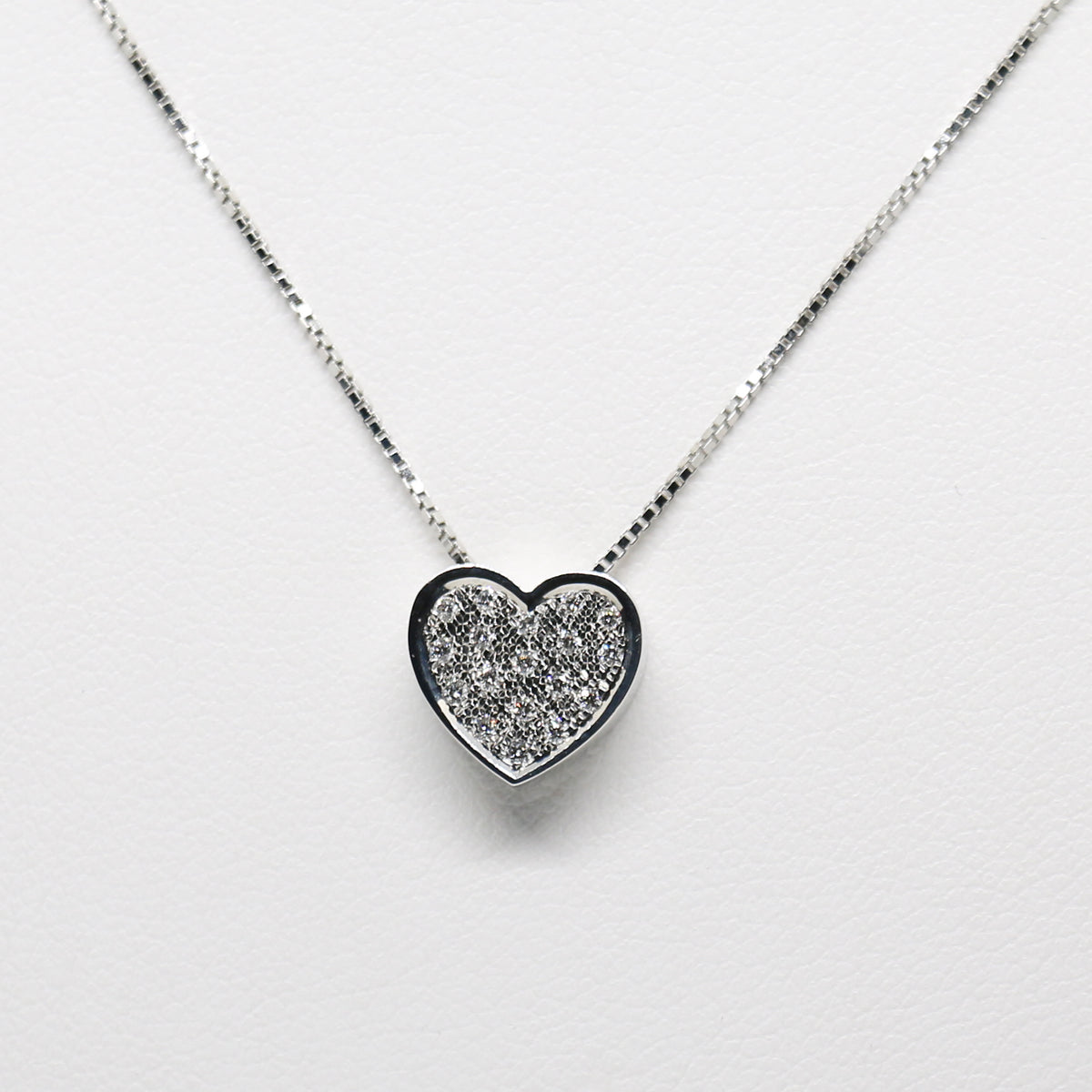 HEART white gold necklace with diamonds 0.8 ct SALVINI 20067541
