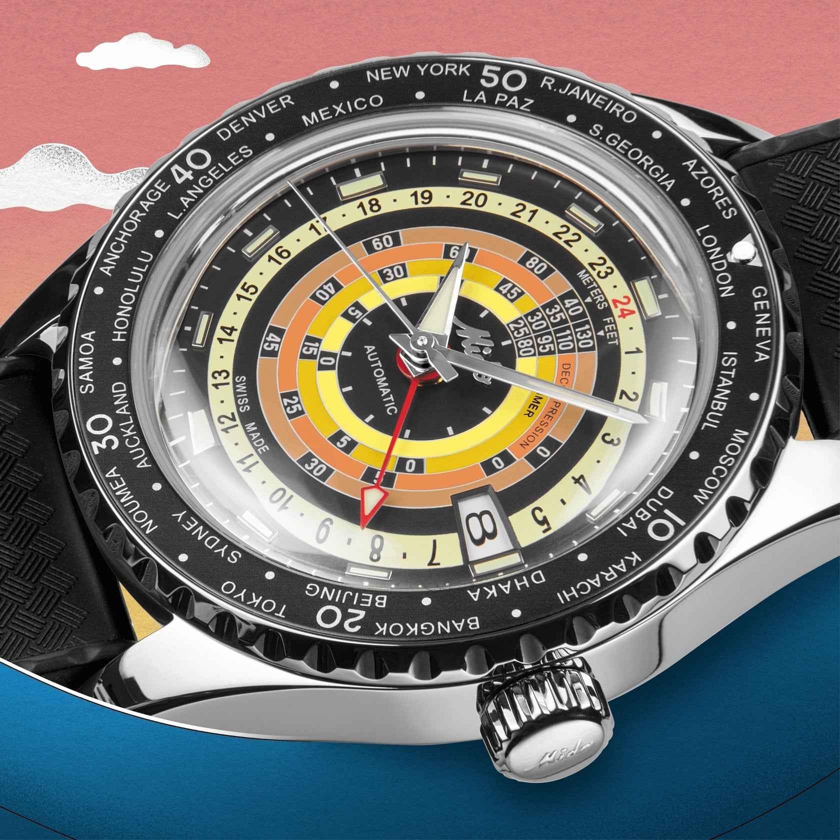 Mido Ocean Star Decompression Worldtimer M026.829.17.051.00