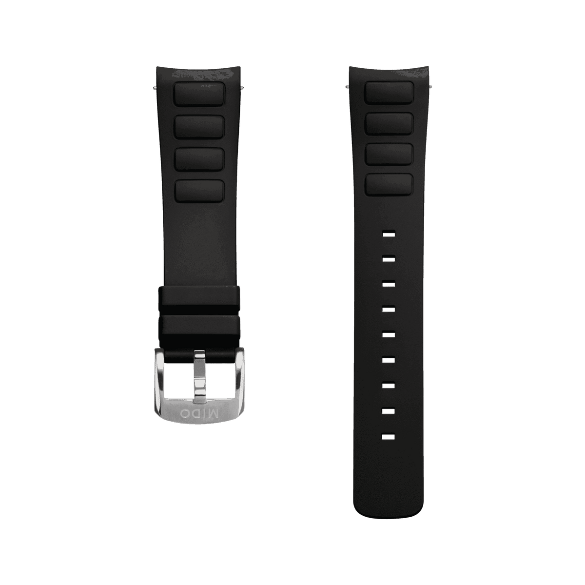 Mido Black Rubber Strap Multifort Tv Big Date M852018741