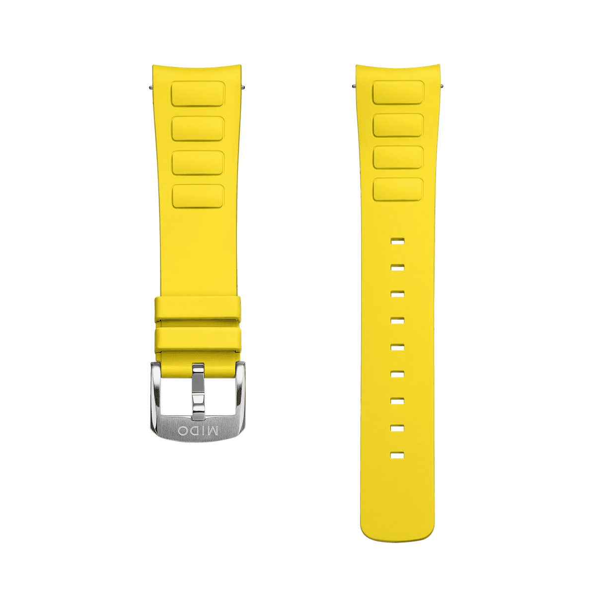 Mido Yellow Rubber Strap Multifort Tv Big Date M852019019