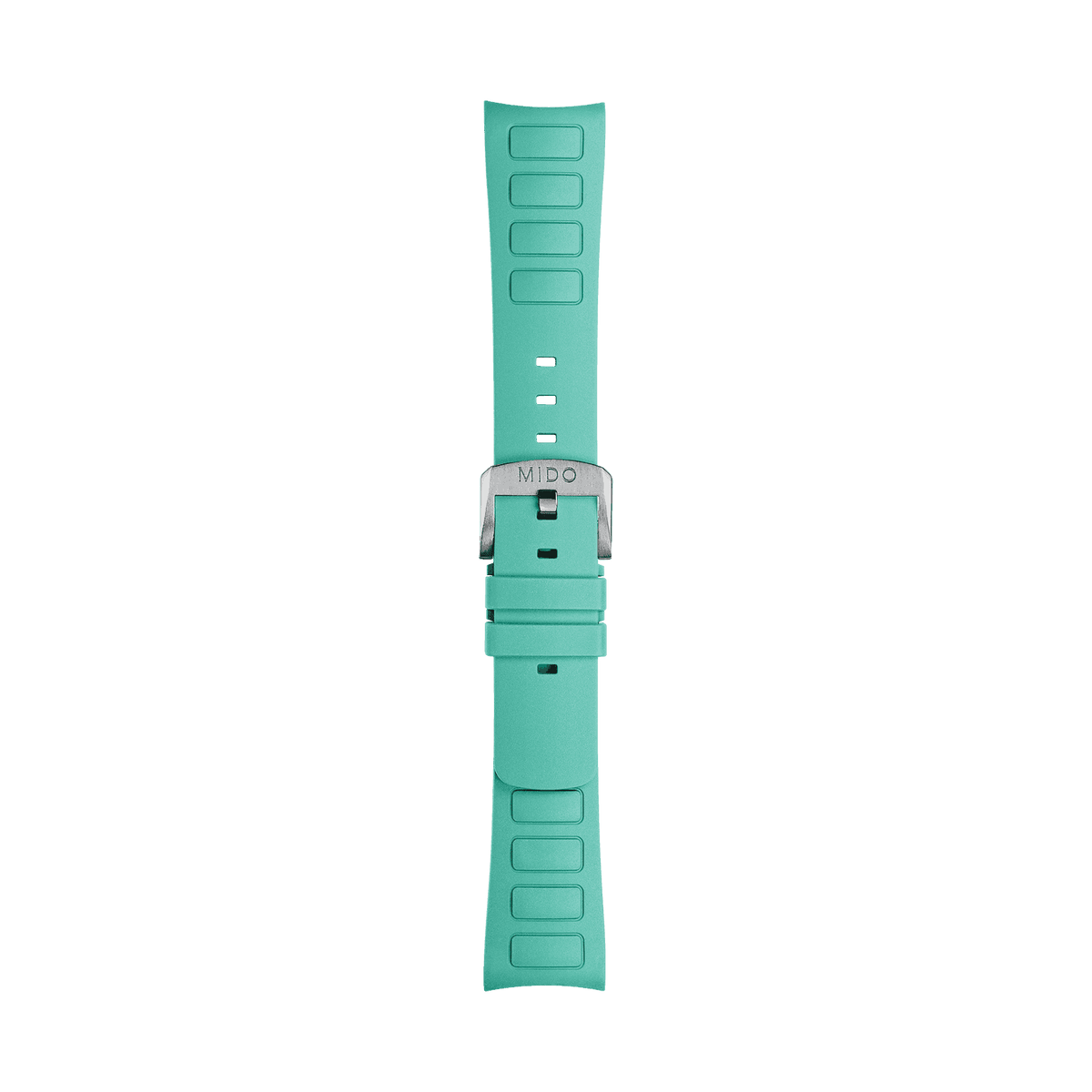 Mido Multifort Tv Big Date Bracelet En Caoutchouc Turquoise M852019057