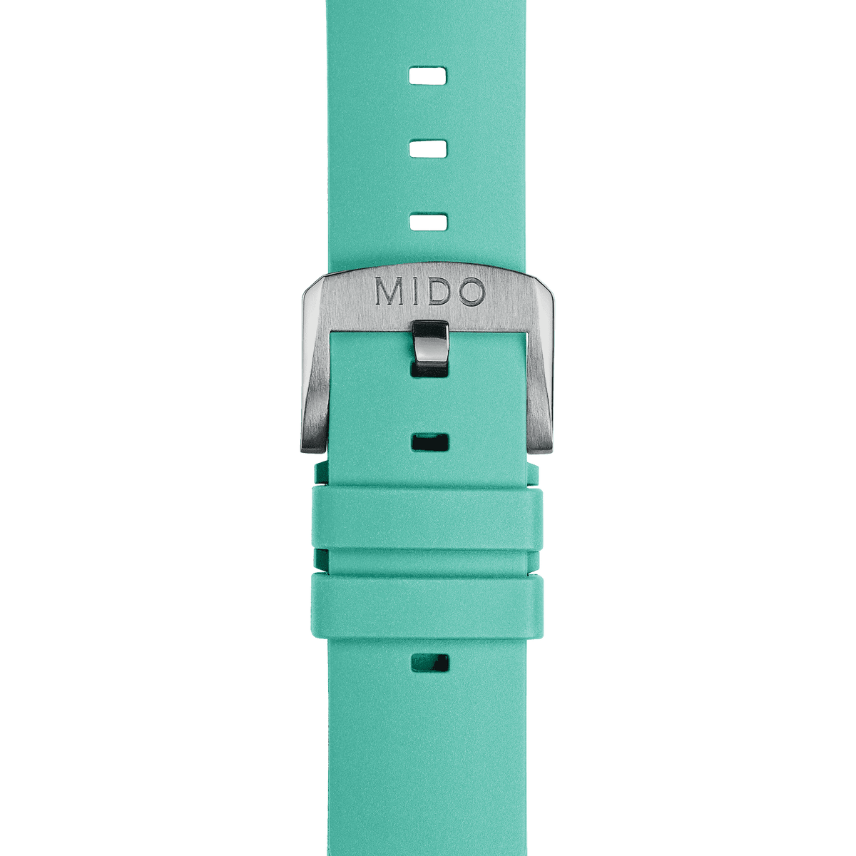 Mido Multifort Tv Big Date Bracelet En Caoutchouc Turquoise M852019057