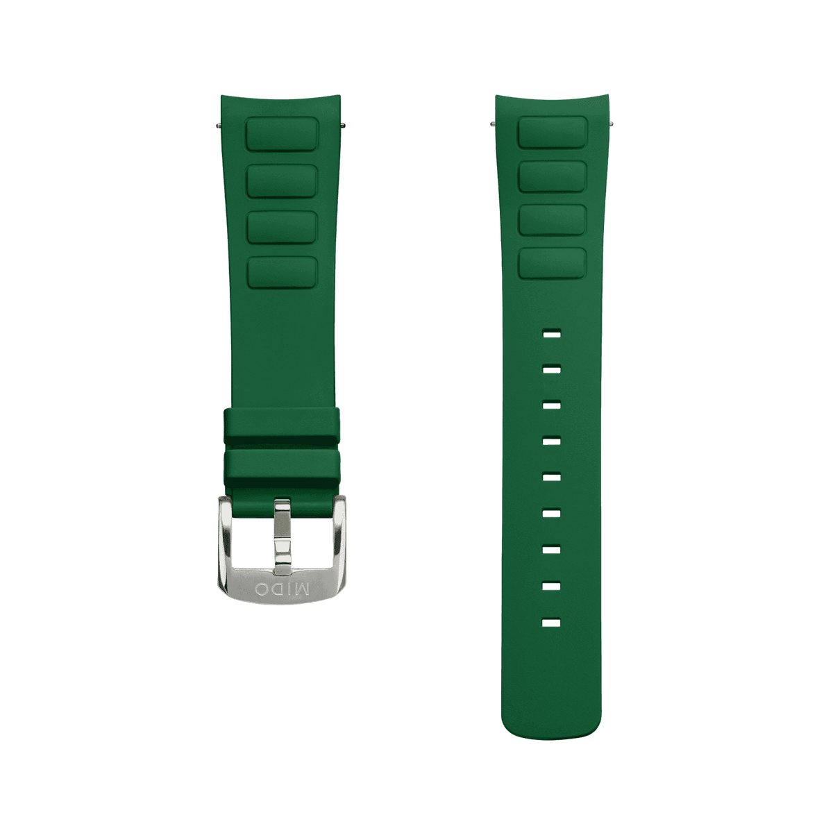 Mido Bracelet Caoutchouc Vert Multifort Tv Big Date M852019156