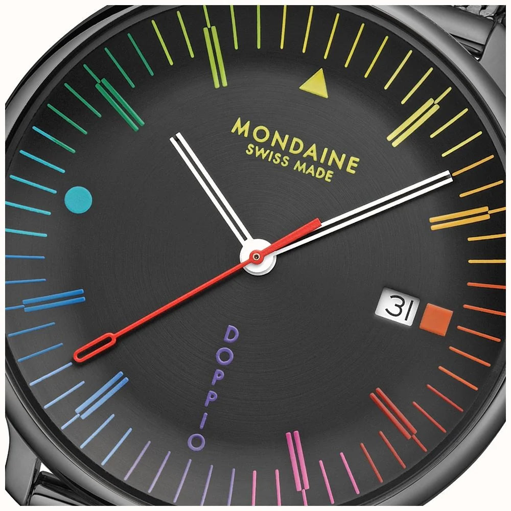Mondaine Doppio Bauhaus 41mm MLE.41221.SM