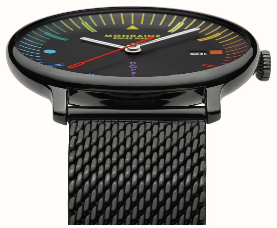 Mondaine Doppio Bauhaus 41mm MLE.41221.SM