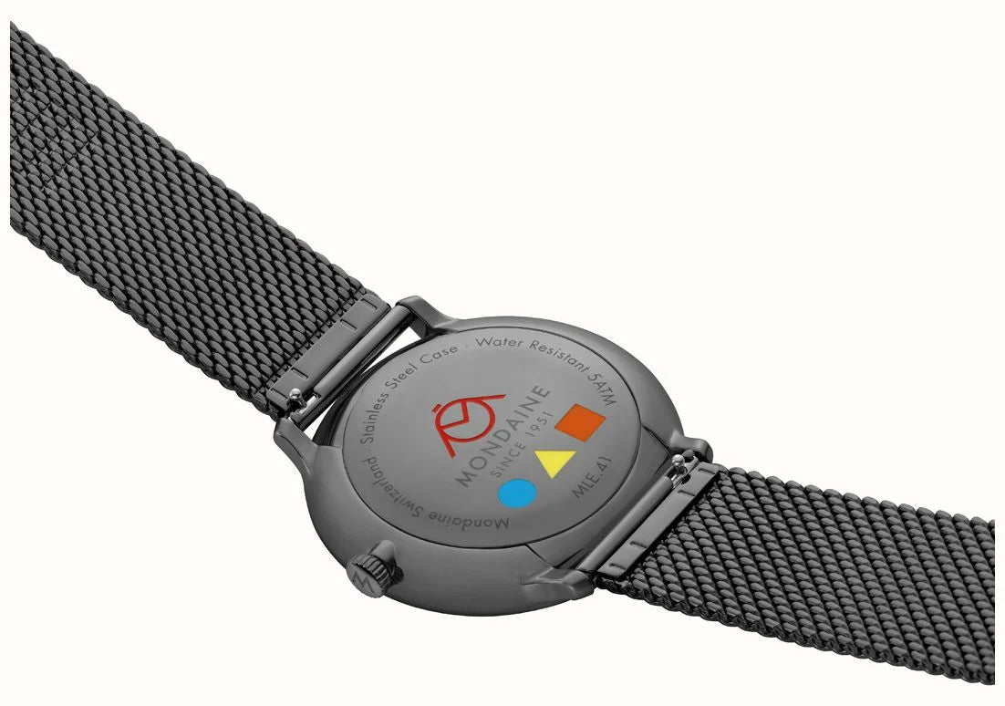 Mondaine Doppio Bauhaus 41mm MLE.41221.SM