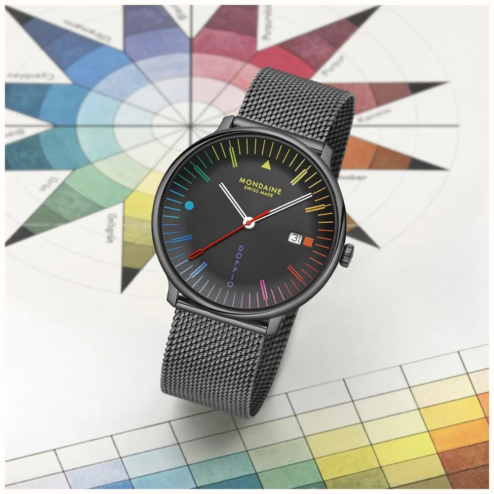 Mondaine Doppio Bauhaus 41mm MLE.41221.SM