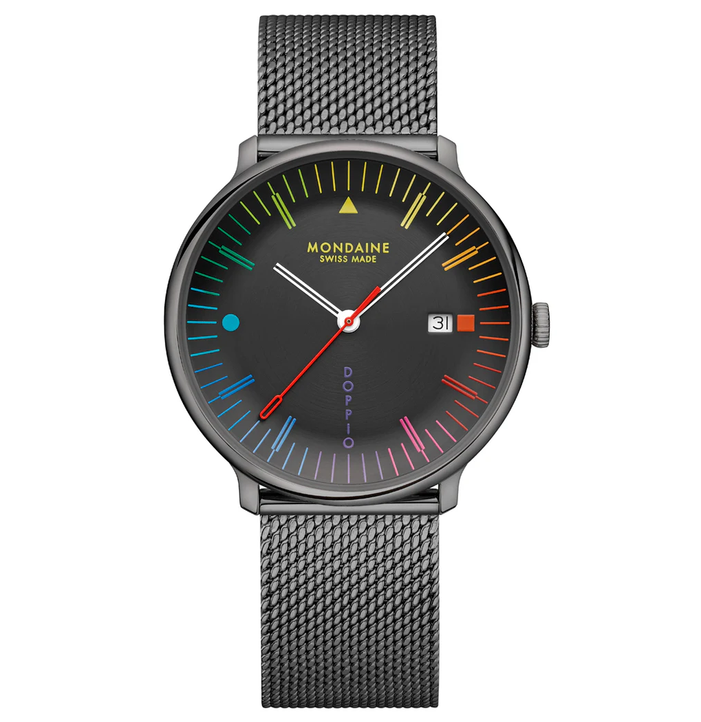 Mondaine Doppio Bauhaus 41mm MLE.41221.SM